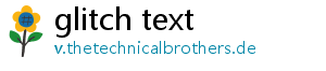 glitch text