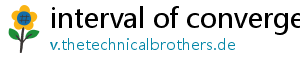 interval of convergence calculator